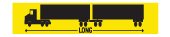 Ontario long commercial vehicle road sign