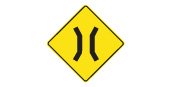 Ontario road sign: Narrow bridge ahead