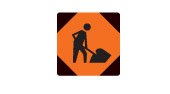 Ontario road sign: Road work ahead