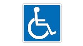 Ontario accessible facilities road sign
