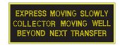 Ontario road sign: These signs change according to traffic conditions to give drivers current information on delays and lane closures ahead