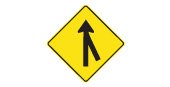 Ontario road sign: Two roads going in the same direction are about to join into one drivers on both roads are equally responsible for seeing that traffic merges smoothly and safely
