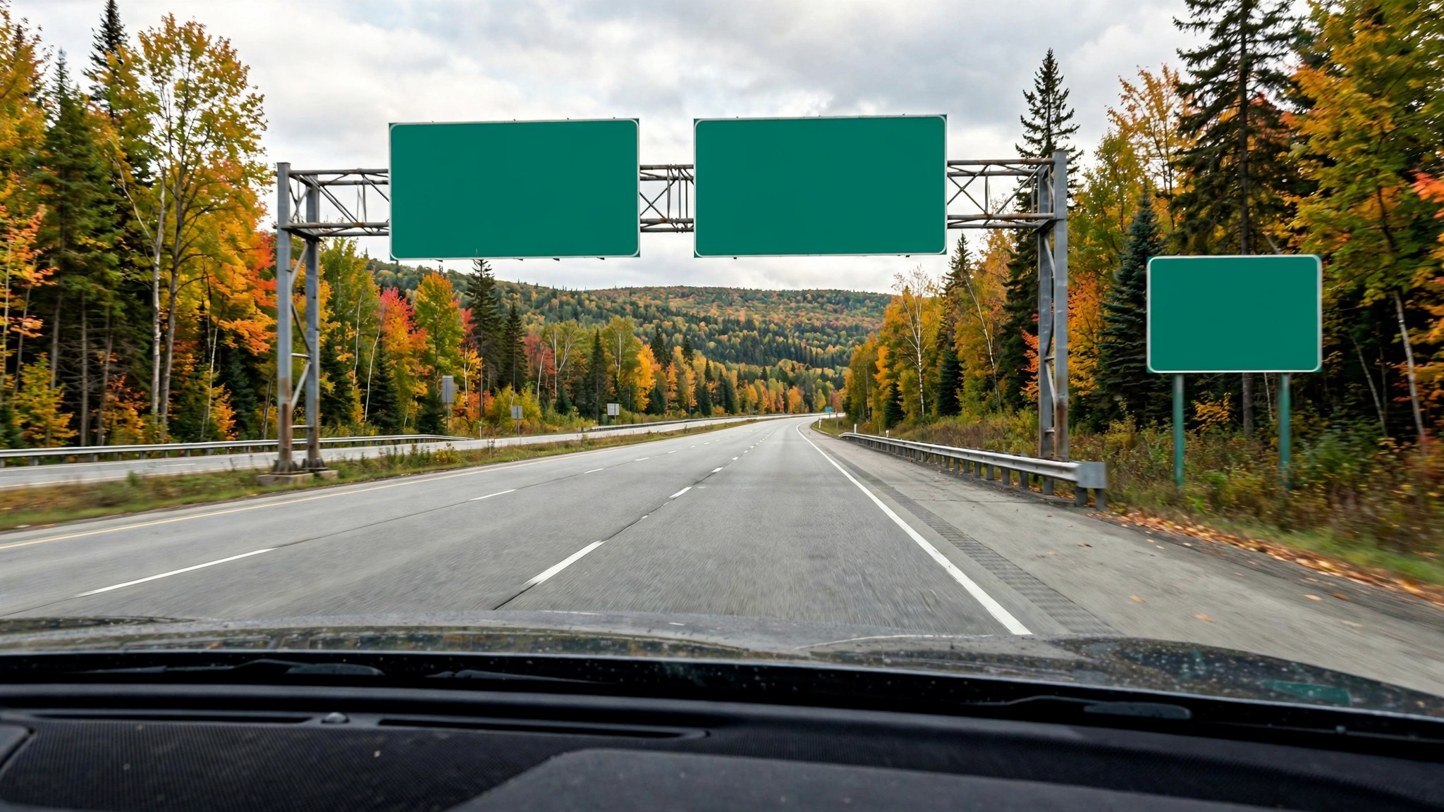Green highway information signs — Ontario G1 practice