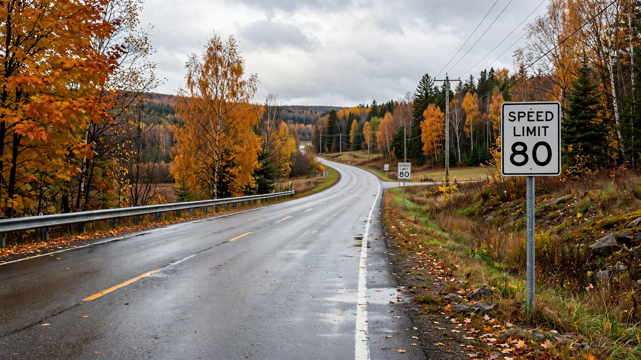 Regulatory speed limit signs — Ontario G1 practice